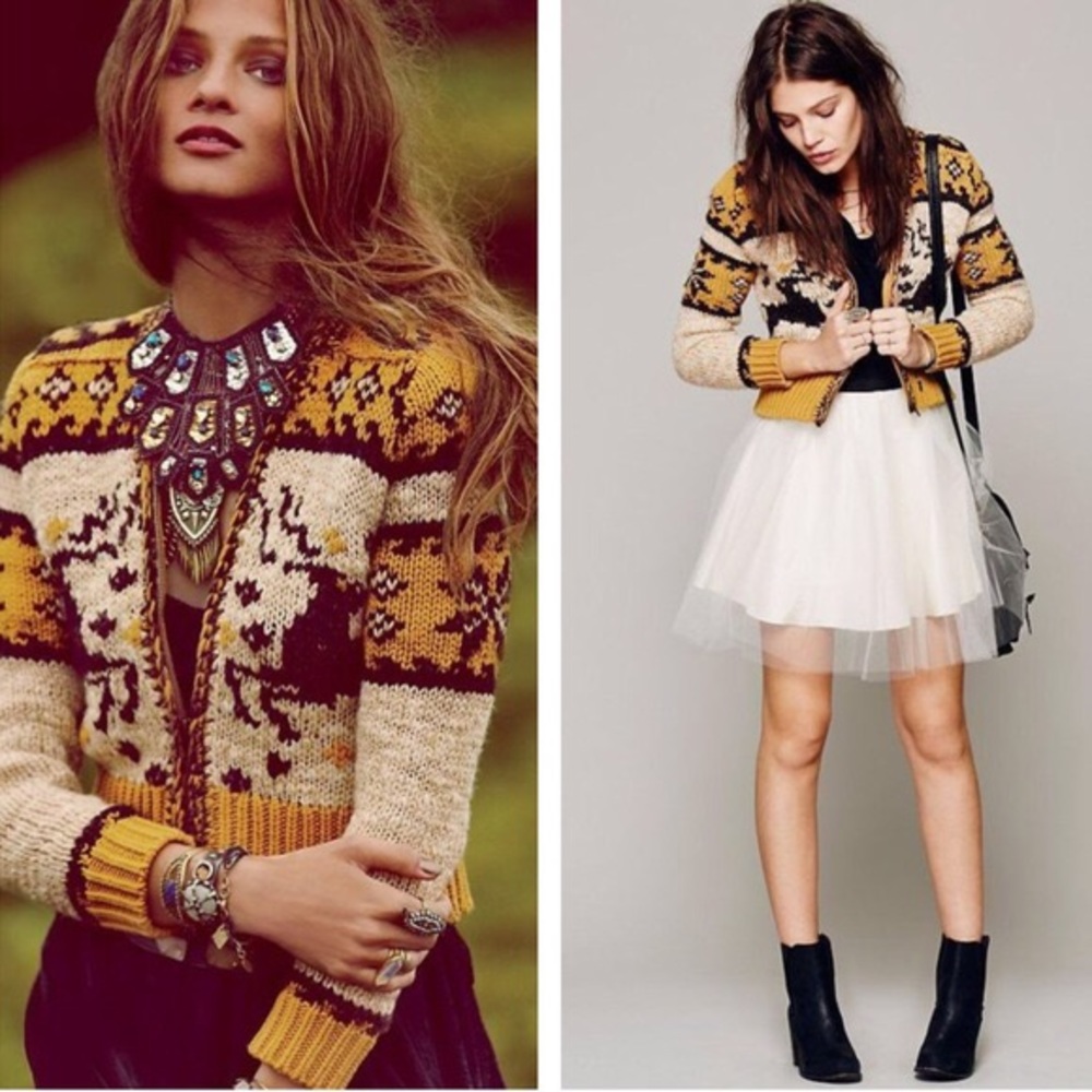 RARE Free People Rudolph Cardigan